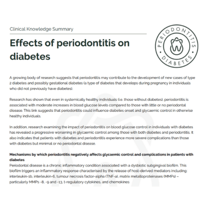 Blog - The Periodontitis-Diabetes Hub