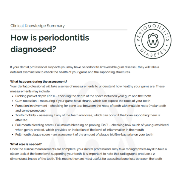 clinical-knowledge-summaries - The Periodontitis-Diabetes Hub