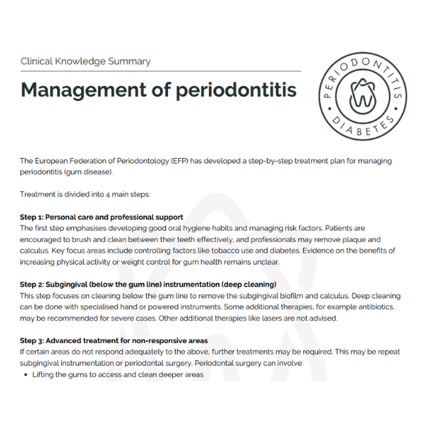 clinical-knowledge-summaries - The Periodontitis-Diabetes Hub